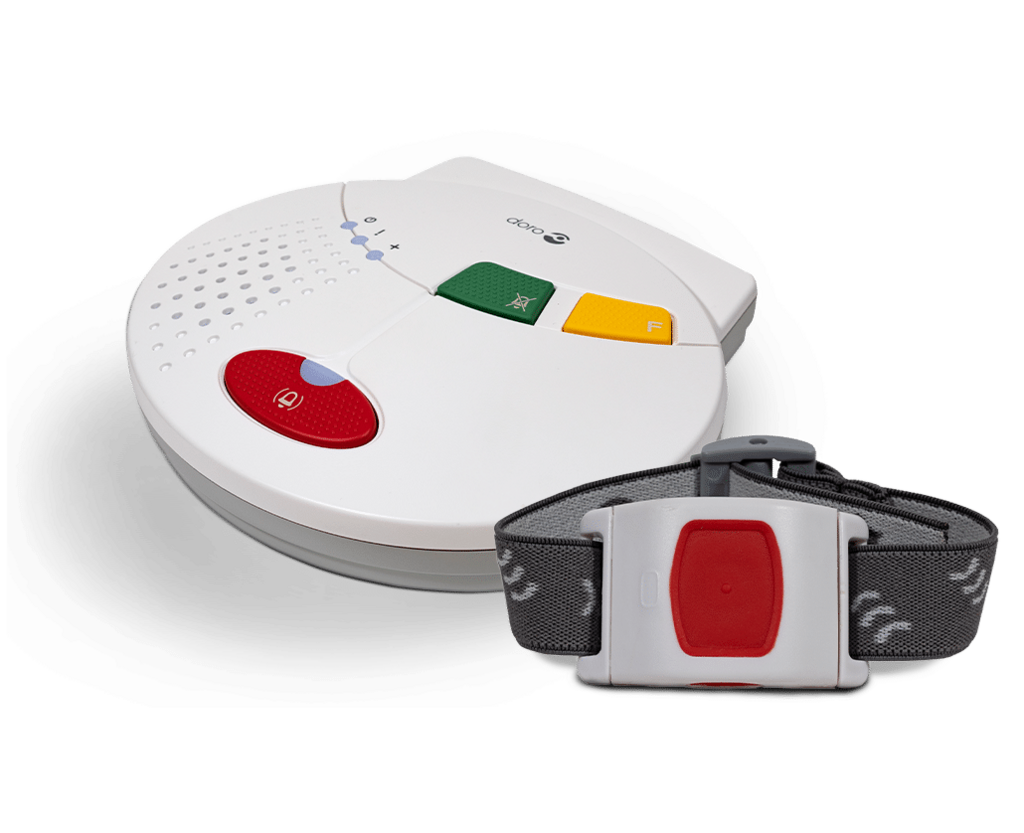 Personal emergency response device with wristband – emergency call system for care and support settings